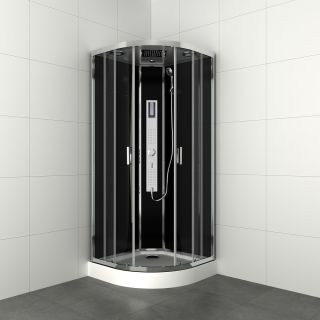 Sanifun Allibert cabine de douche complète Gipsy 900 x 900 sans silicone 1