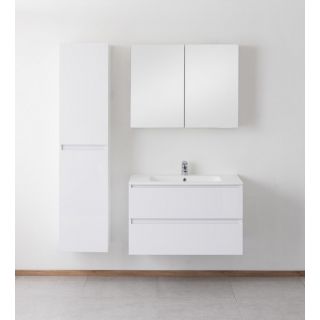 Meuble de salle de bains Sanifun Karolina Blanc 900 Mat 1