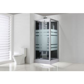 Cabine de douche complète Sanifun Evenepoel 800 x 800 sans silicone 1