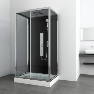 Sanifun cabine de douche complète Serge 1200 x 800 sans silicone 1