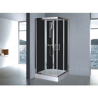 Cabine de douche complète Sanifun Severina 900 x 900 sans silicone 1