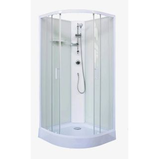 Cabine de douche complète Sanifun Steff 900 x 900 sans silicone 1