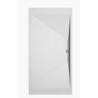 Sanifun receveur de douche Stone Side White Slate 1200 x 900 P 1